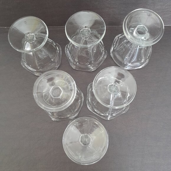 VTG Sundae/Ice Cream Pedestal Dishes, Set of 6 - Picture 2 of 3